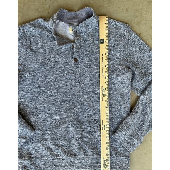 Marine Layer Salt and Pepper Clayton Textured Pullover Mens sz M Organic Cotton - Picture 11 of 11